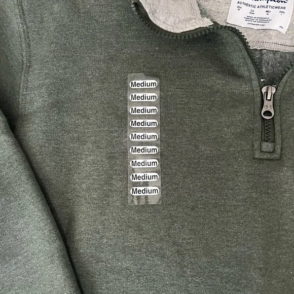 Mens Champion Half zip Pullover Sweatshirt NWT - Picture 3 of 4